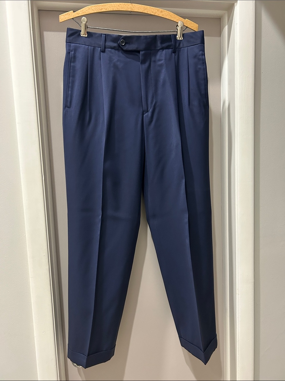 Jos A Bank Men's Navy Dress Pants - Classic Tailored Fit